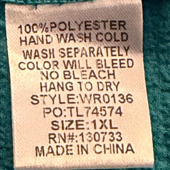 Umgee Layered Colors Cottage Sweet Home Puff Sleeve Maxi Dress Size 1X - Picture 9 of 9